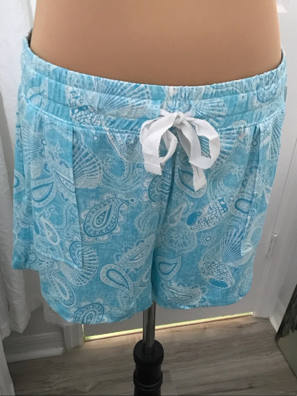 Light Blue 'Ocean Air & Salty Hair' Women's Pajama Set